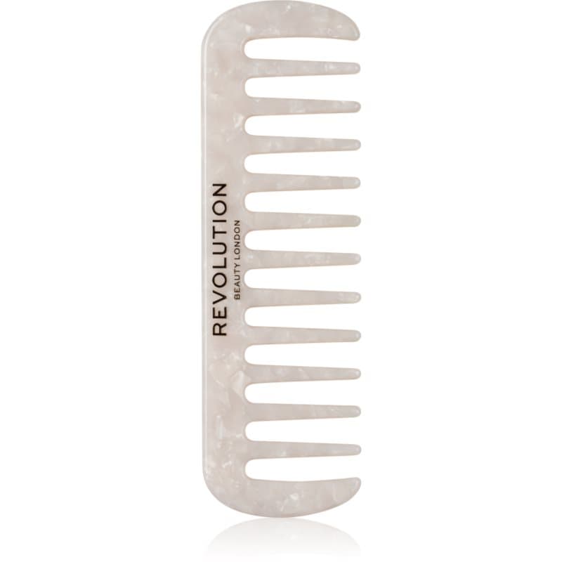 Revolution Haircare Natural Curl Wide Tooth Comb Haarkam Voor Golvend en Krullend Haar Tint White 1 st