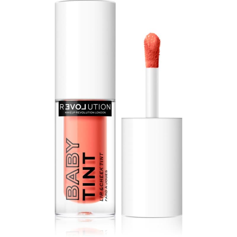 Revolution Relove Baby Tint Vloeibare Blush en Lipgloss Tint Coral 1.4 ml