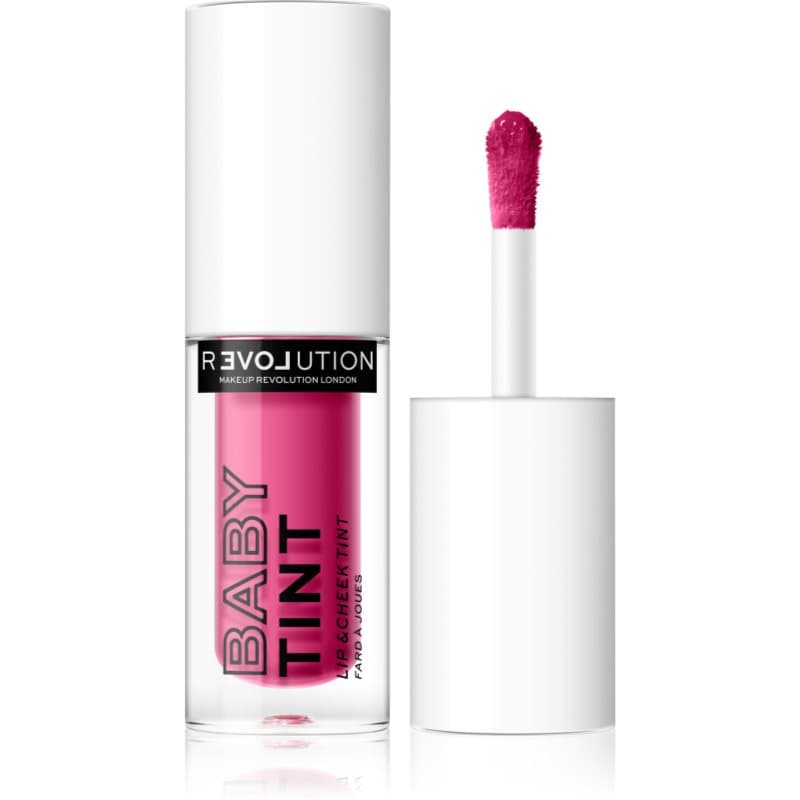 Revolution Relove Baby Tint Vloeibare Blush en Lipgloss Tint Fuchsia 1.4 ml