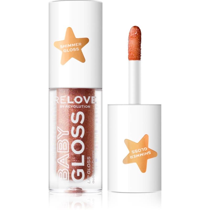 Revolution Relove Baby Gloss Shimmer Glinsterende Lipgloss Tint Pink Tulle 1.8 ml