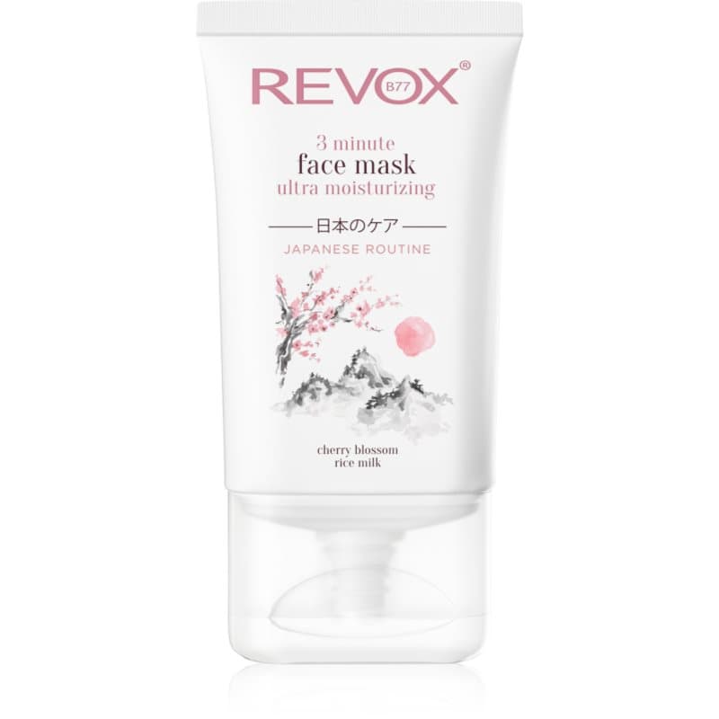 Revox B77 Japanese Routine 3 Minute Face Mask Ultra Moisturizing Intensief Hydraterende Masker voor het Gezicht 30 ml
