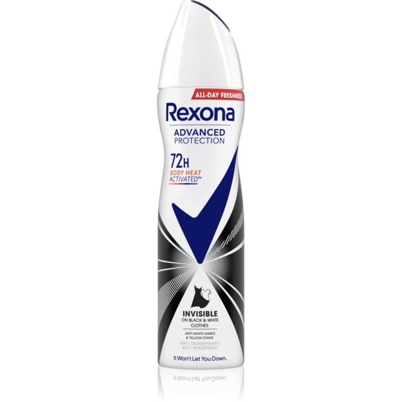Rexona Advanced Protection Invisible Antitranspirant Spray tegen Witte en Gele Vlekken 150 ml