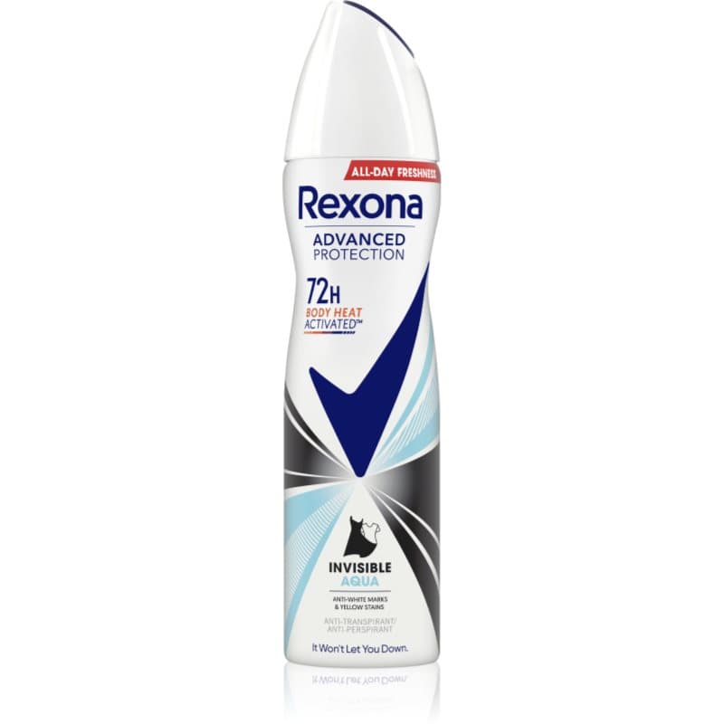 Rexona Advanced Protection Invisible Aqua Antitranspirant Spray tegen Witte en Gele Vlekken Aqua 150 ml
