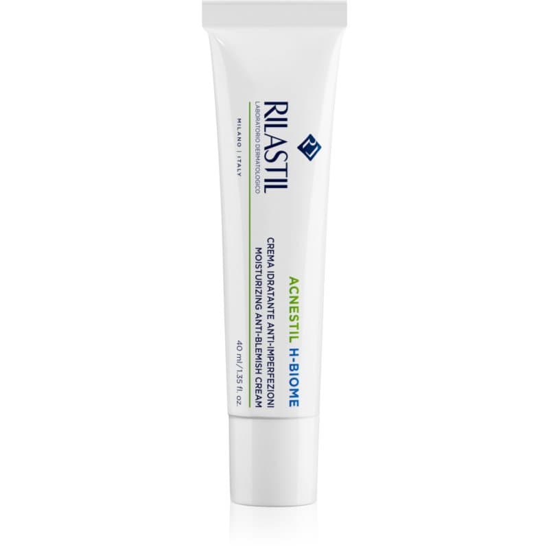Rilastil Acnestil H-Biome Hydraterende Gezichtscrème voor Uitgerdroogde en Geirriteerde Huid na Acne Behandeling 40 ml