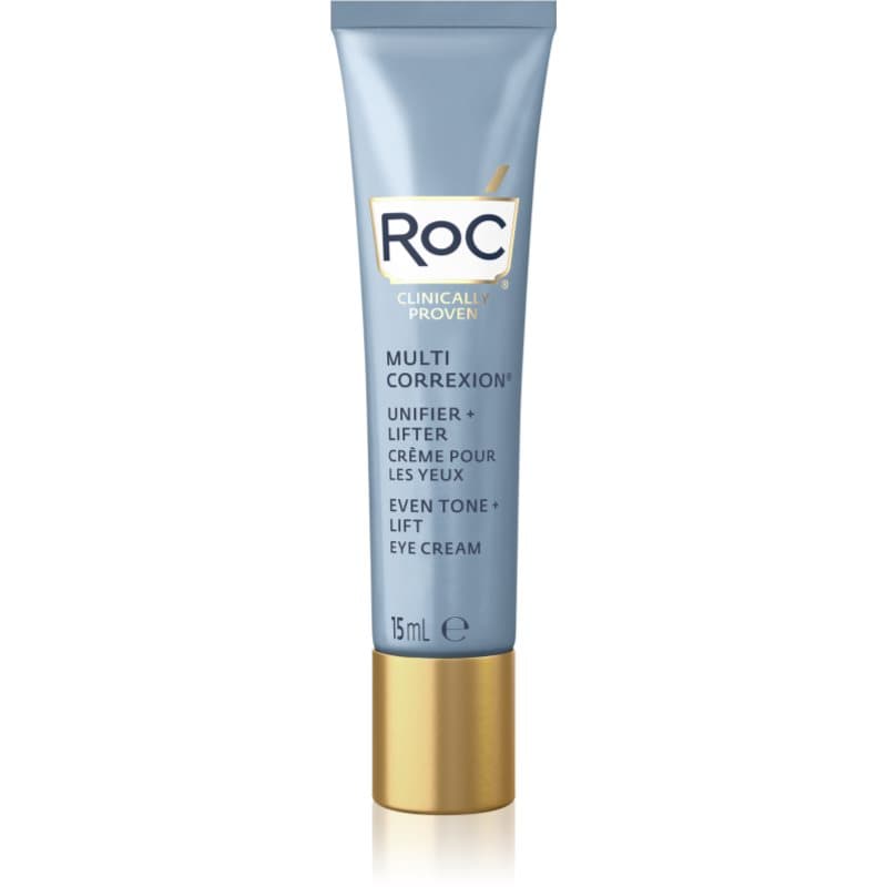 RoC Multi Correxion Even Tone + Lift gladmakende en verhelderende oogcrème tegen Rimpels en Donkere Kringen 15 ml