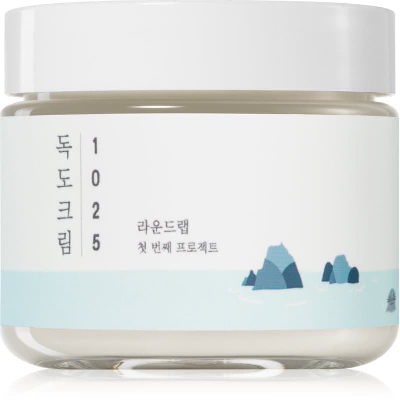 ROUND LAB 1025 Dokdo Cream Herstellende en Hydraterende Crème voor Droge tot Gevoelige Huid 80 ml