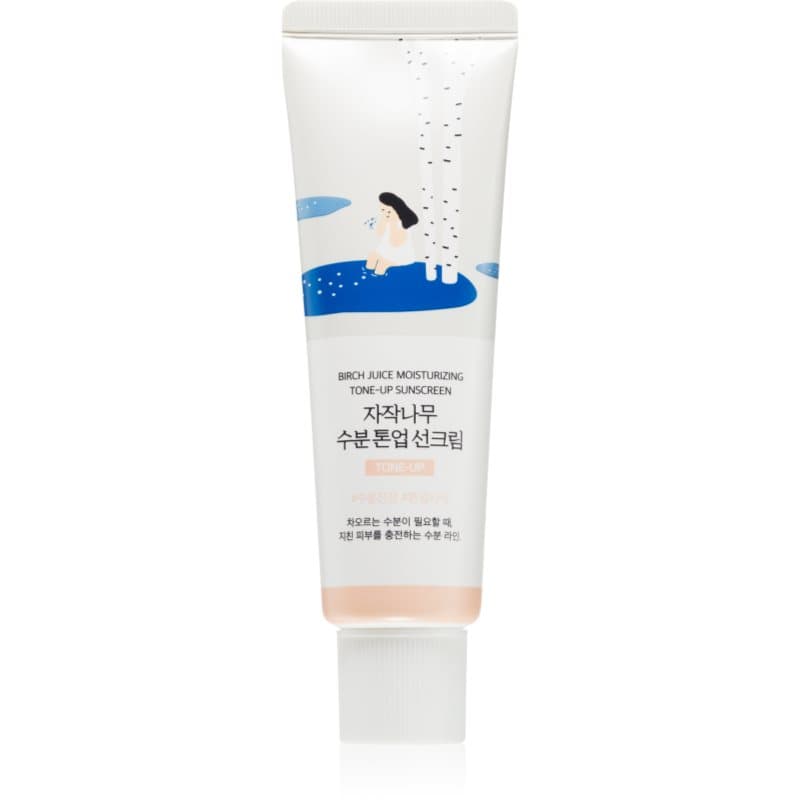 ROUND LAB Birch Juice Tone-up Sunscreen Getinte Bruiningsfluid voor Hydratatie en Stralende Huid SPF 50+ 50 ml