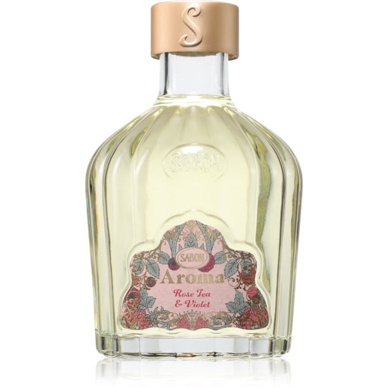 Sabon Rose Tea & Violet aroma diffuser met vulling 245 ml