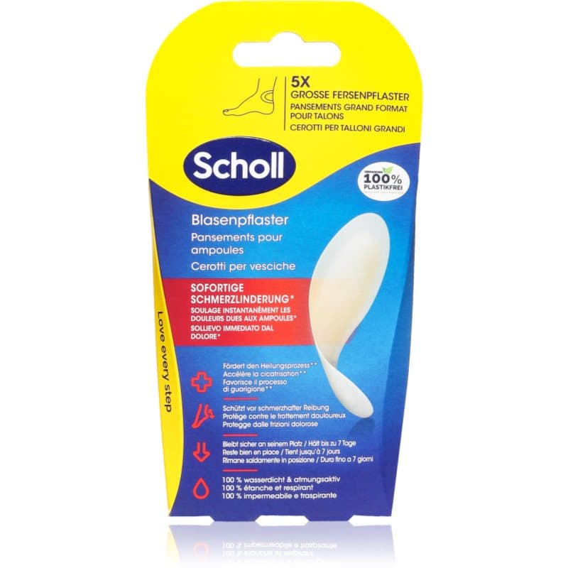 Scholl Dr. Scholl's Blister Plasters waterdichte pleister voor bleinen op je hielen 5 st