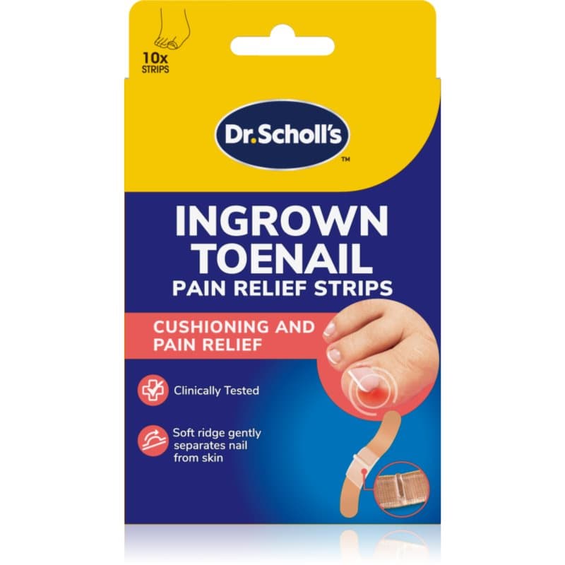 Scholl Dr. Scholl's Ingrown Toenail Pain Relief Strips beschermende pleister voor Nagelgroei 10 st