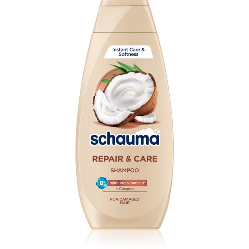 Schwarzkopf Schauma Repair & Care Shampoo voor Droog en Beschadigd Haar met Kokos 400 ml