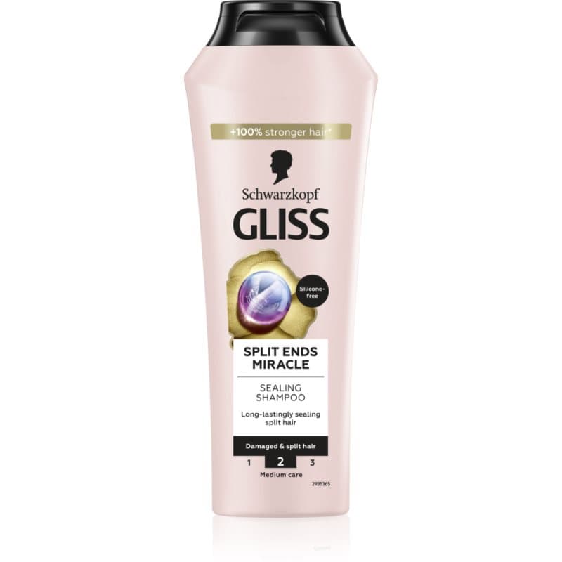 Schwarzkopf Gliss Split Ends Miracle Herstellende Shampoo voor Geslpeten Haarpunten 250 ml
