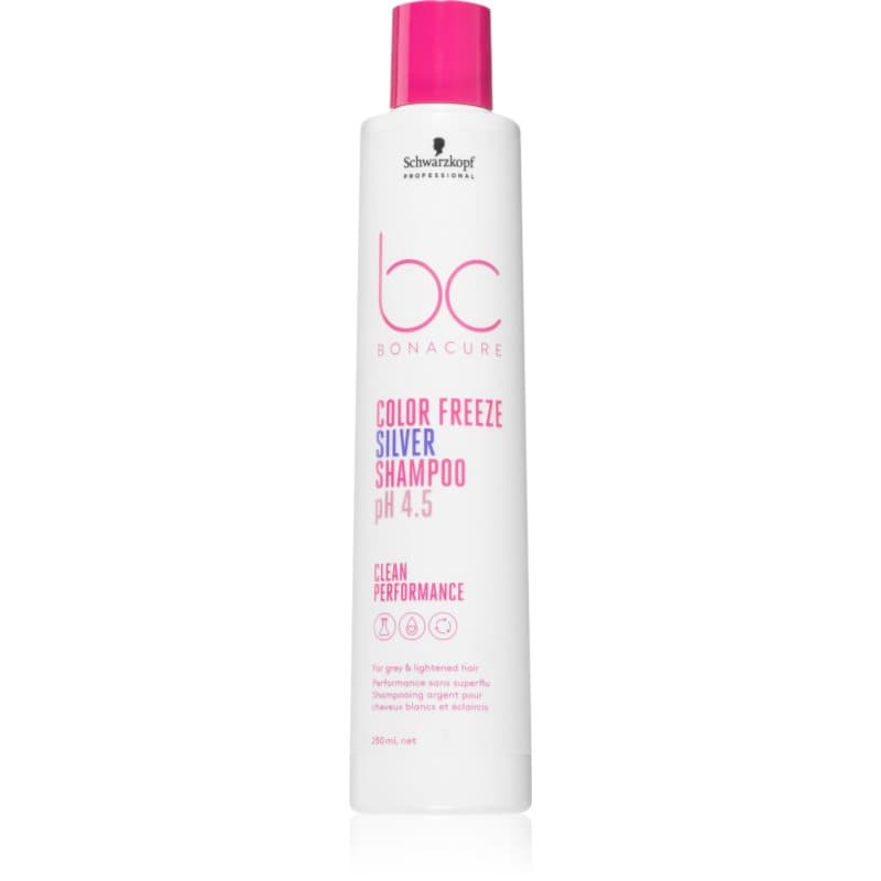 Schwarzkopf Professional BC Bonacure Color Freeze Silver zilvershampoo voor Blond en Highlighted Haar 250 ml