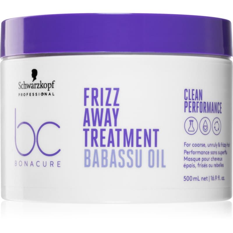Schwarzkopf Professional BC Bonacure Frizz Away Treatment Masker voor Onhandelbaar en Pluizig Haar 500 ml