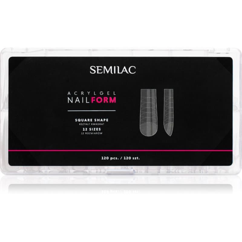 Semilac Accessories Acrylgel Nail Form sjablonen voor Nagels maat Square 120 st