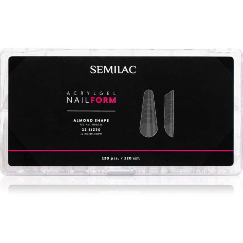 Semilac Accessories Acrylgel Nail Form sjablonen voor Nagels maat Almond 120 st