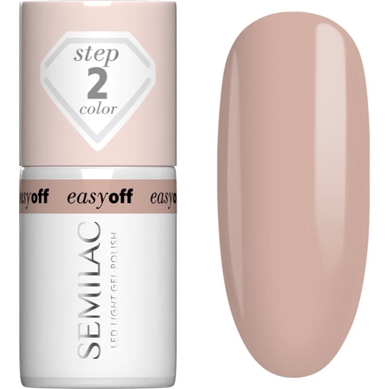 Semilac Easy Off Step 2 Gel Nagellak voor UV/LED Lamp Tint Caffe Frappe 7 ml