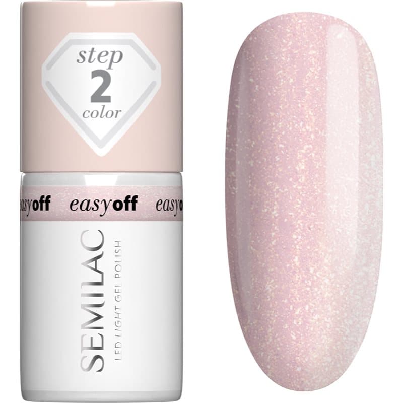Semilac Easy Off Step 2 Gel Nagellak voor UV/LED Lamp Tint Glazed Milk 7 ml