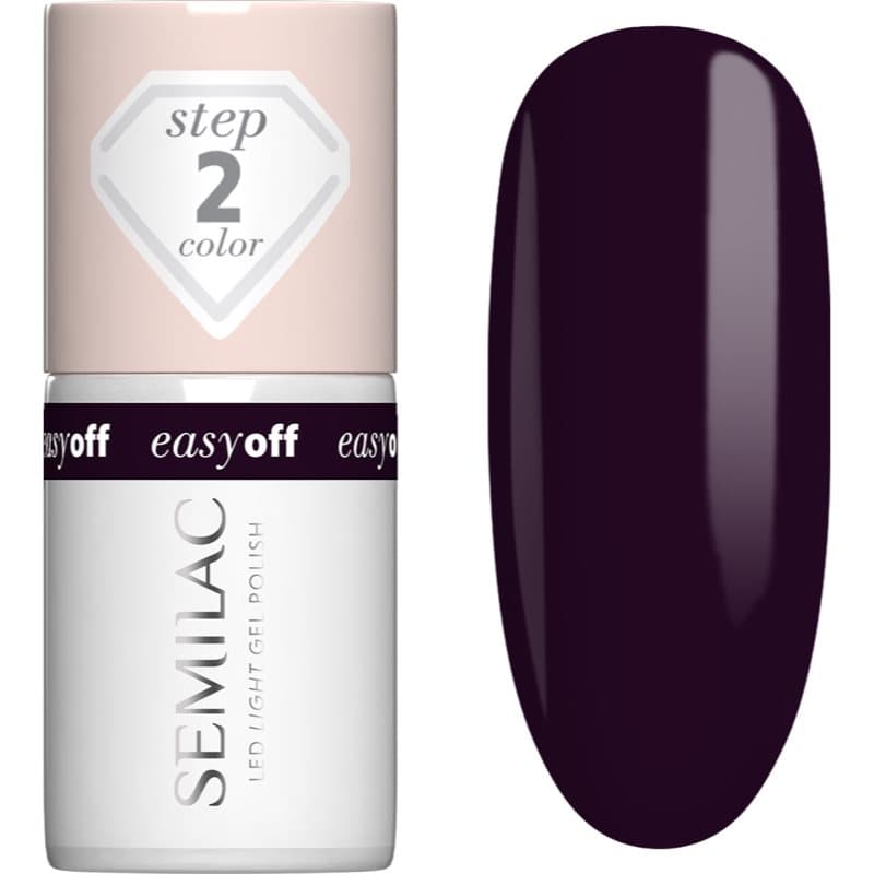 Semilac Easy Off Step 2 Gel Nagellak voor UV/LED Lamp Tint Berry On Top 7 ml