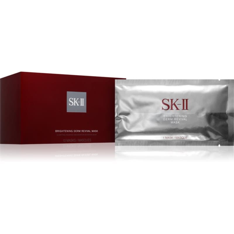 SK-II Brightening Derm Revival Mask Hydraterende en Verhellende Masker met niacinamide voor alle huidtypen 10 st