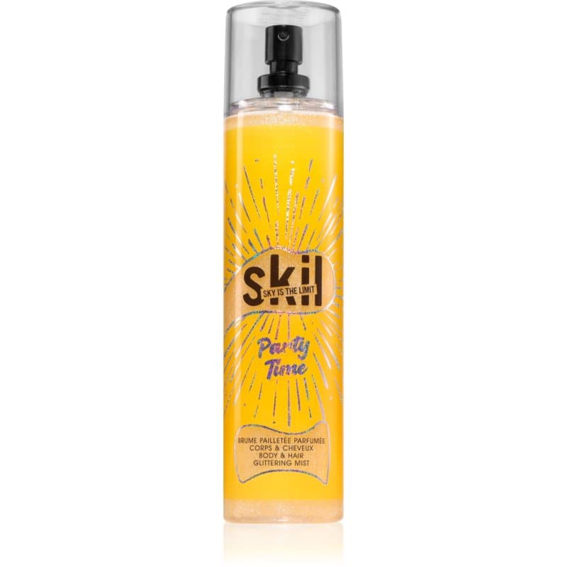 Skil Night Call Party Time Spray voor Lichaam en Haar met Glitters 250 ml
