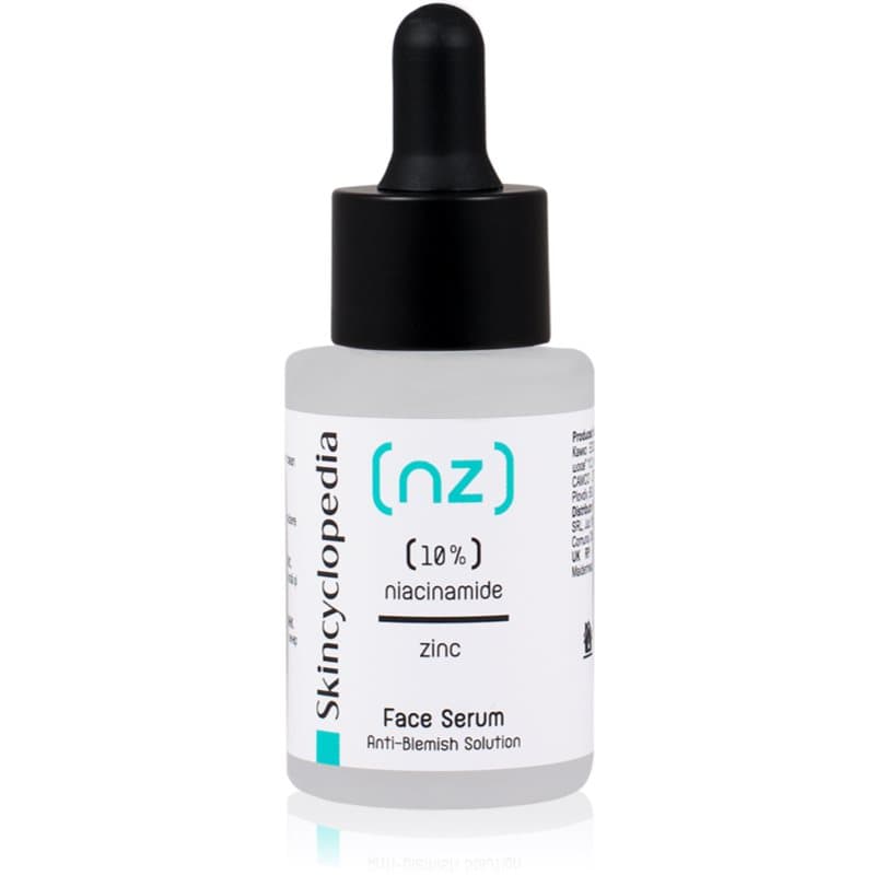 Skincyclopedia 10% Niacinamide Acid + Zinc Gezichtsserum voor Problematische Huid, Acne 30 ml