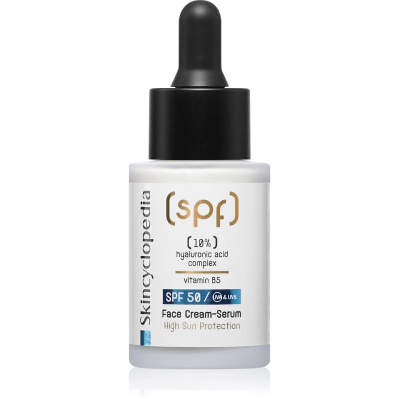 Skincyclopedia 10% Hyaluronic Acid Complex + Vitamin B5 Crèmige Serum SPF 50 30 ml