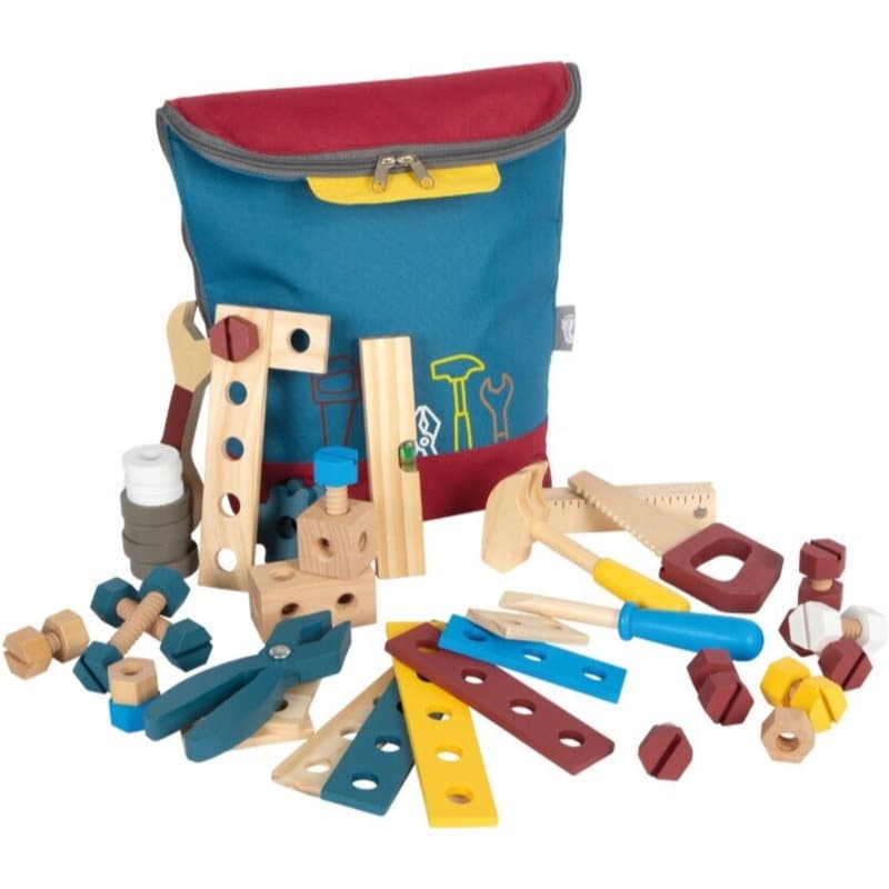 Small foot Workshop Tool Backpack set speeltjes van hout 3 y+ 1 st