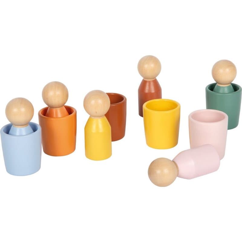 Small foot Montessori set speeltjes van hout 12m+ 12 st