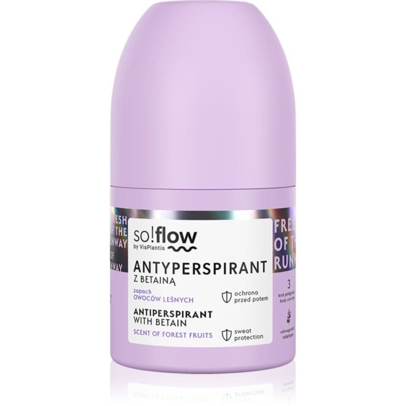 so!flow Antiperspirant Antitranspirant Roll-On voor Vrouwen Betain Scent Of Forest Fruits 50 ml