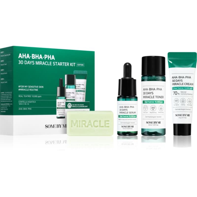 Some By Mi AHA∙BHA∙PHA 30 Days Miracle Starter Kit set voor Problematische Huid, Acne