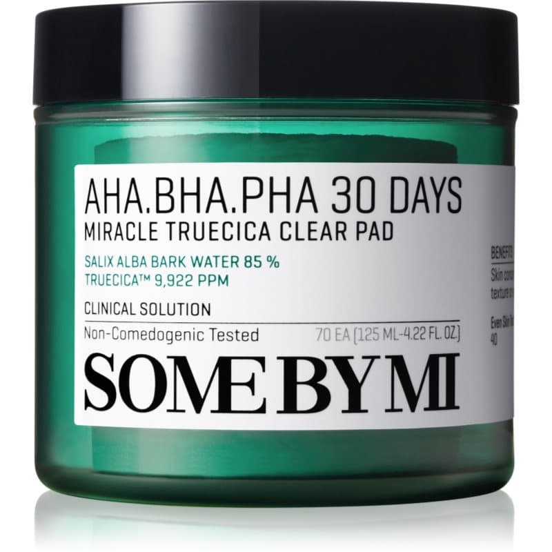 Some By Mi AHA∙BHA∙PHA 30 Days Miracle Truecica Clear Pad Reinigende Pads voor Problematische Huid, Acne 70 st