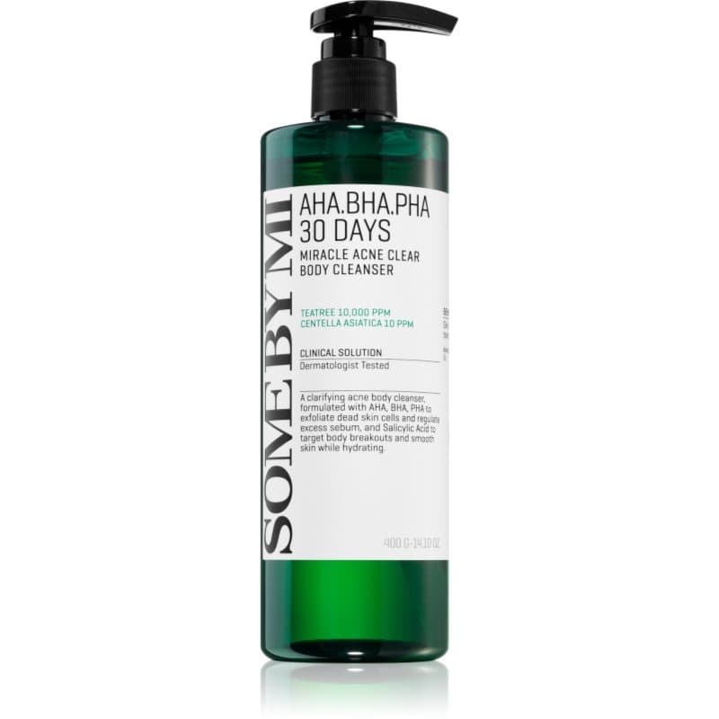 Some By Mi AHA∙BHA∙PHA 30 Days Miracle Acne Clear Body Cleanser Schuimend Reinigingsgel voor een problematische en vette huid 400 g