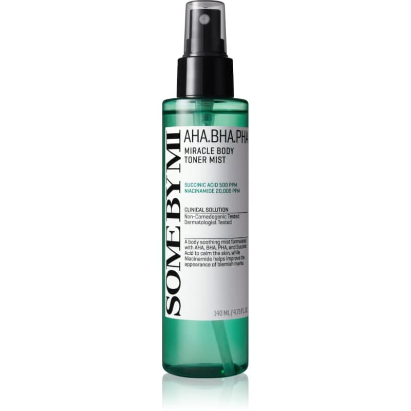 Some By Mi AHA∙BHA∙PHA 30 Days Miracle Body Toner Mist Body Mist voor de gevoelige en probleemhuid 140 ml