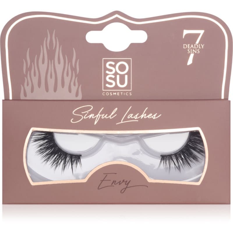 SOSU Cosmetics 7 Deadly Sins Lashes Nepwimpers Envy 1 st