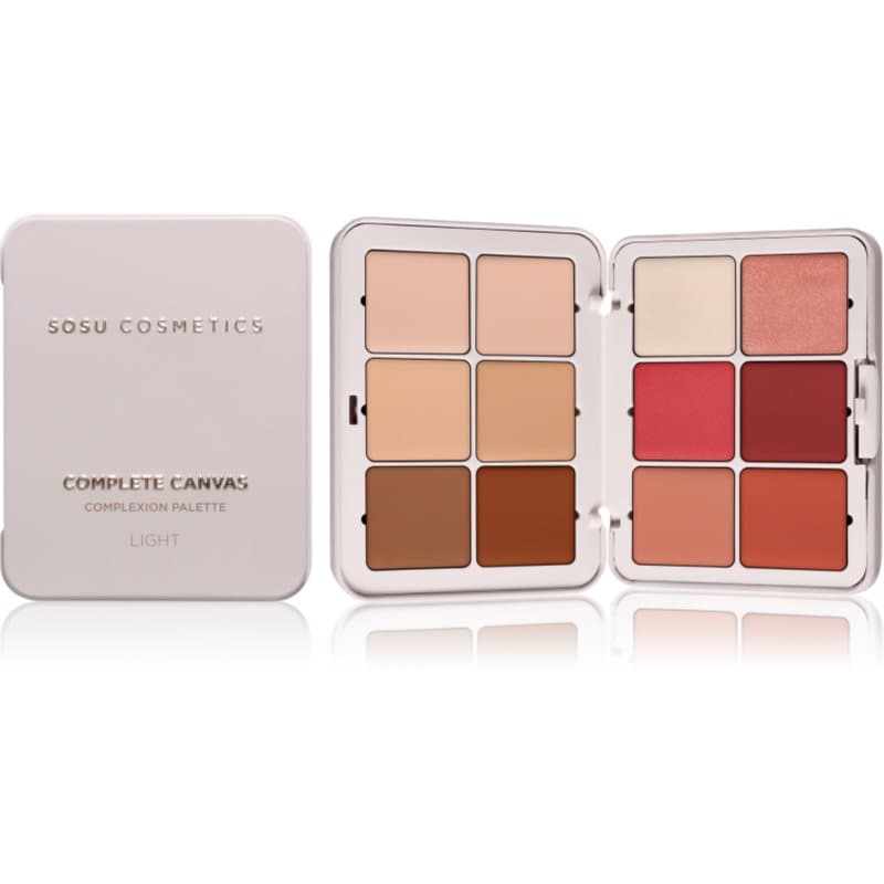 SOSU Cosmetics Complete Canvas Complexion Palette Multifunctionele Palette voor het Gezicht Tint Light 26.4 g