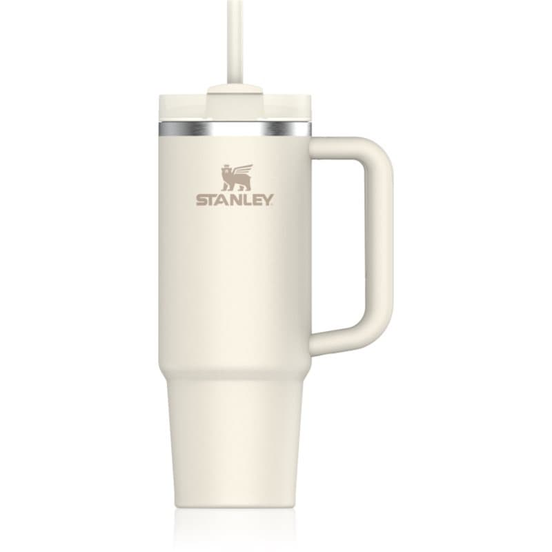 Stanley Quencher H2.O FlowState™ Tumbler roestvrijstalen tumbler met rietje Medium Cream 890 ml