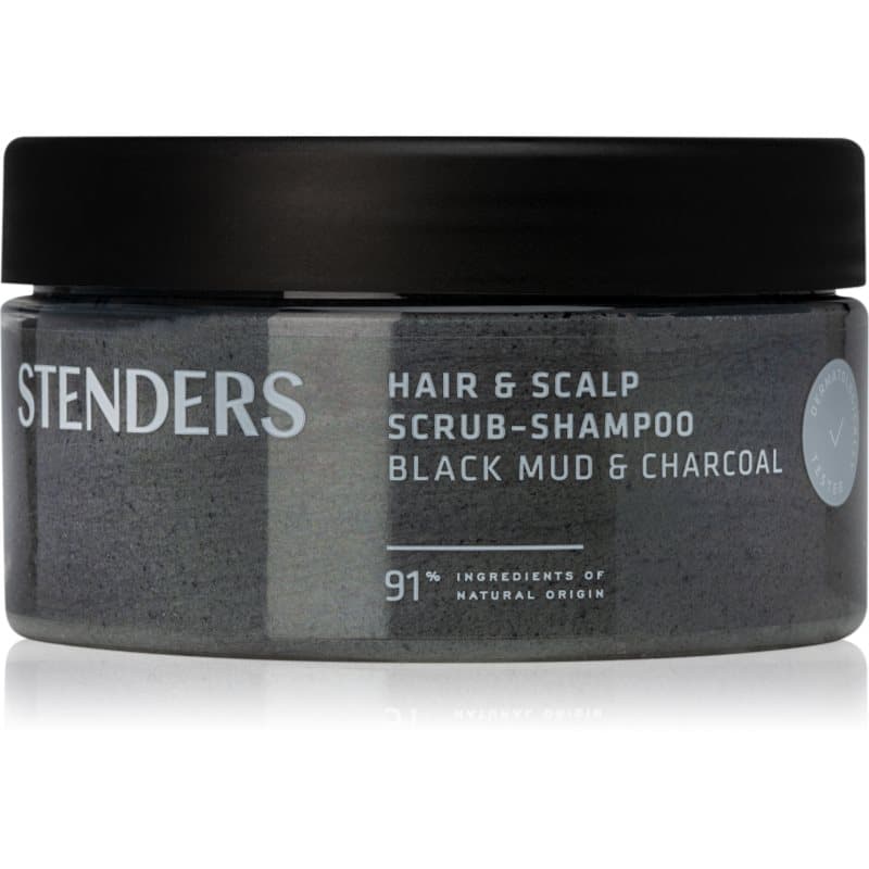 STENDERS Black Mud & Charcoal Reinigingspeeling voor Haar en Hoofdhuid 300 g