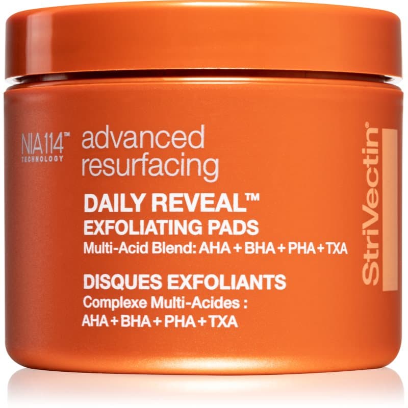 StriVectin Advanced Resurfacing Daily Reveal Exfoliating Pads Exfoliërende Kussentjes  voor Huid Egalisatie en Porien Minimalisatie 60 st