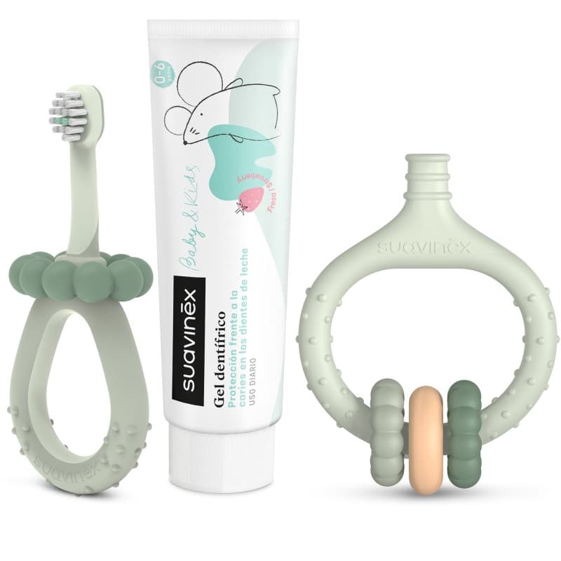 Suavinex Baby & Kids My First Dental Care Set Gift Set voor baby’s en kinderen Green