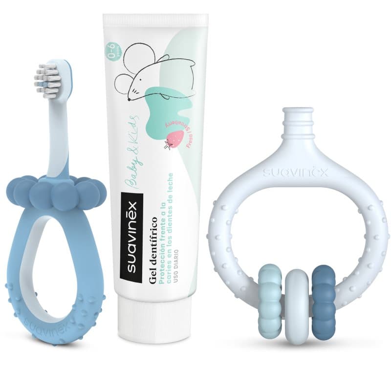 Suavinex Baby & Kids My First Dental Care Set Gift Set voor baby’s en kinderen Blue