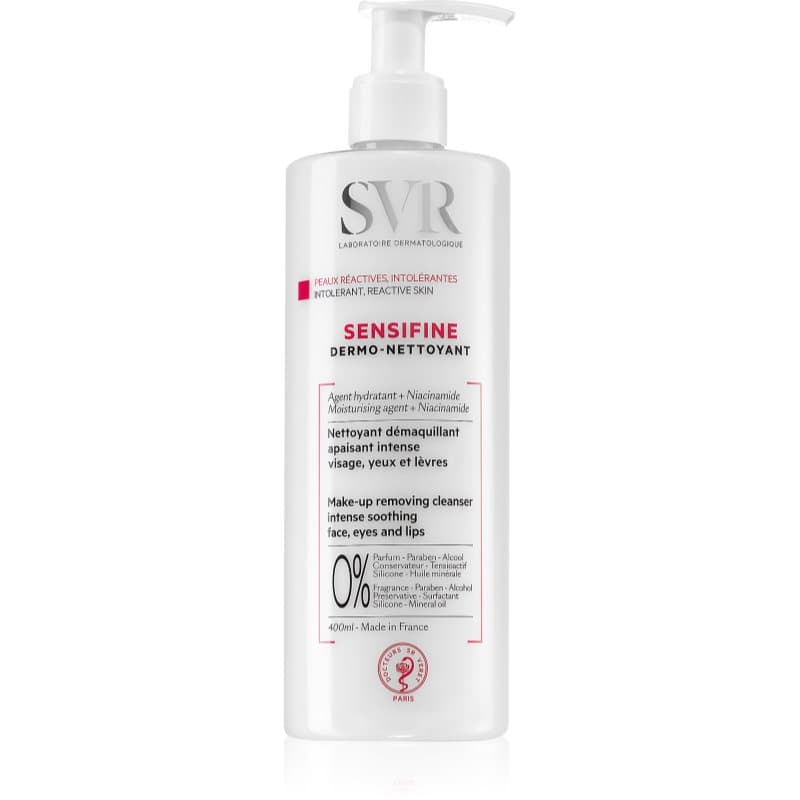 SVR Sensifine kalmerende make-up remover lotion voor Intolerante Huid 400 ml