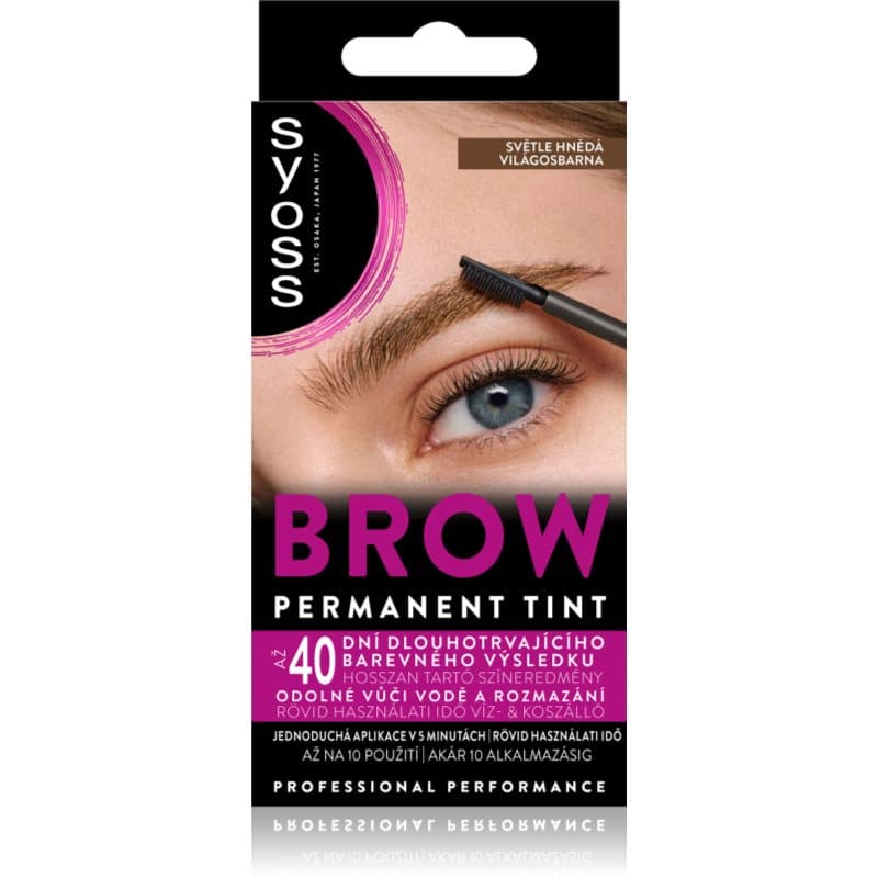 Syoss Brow Tint Wenkbrauwverf Tint Light Brown 10 ml