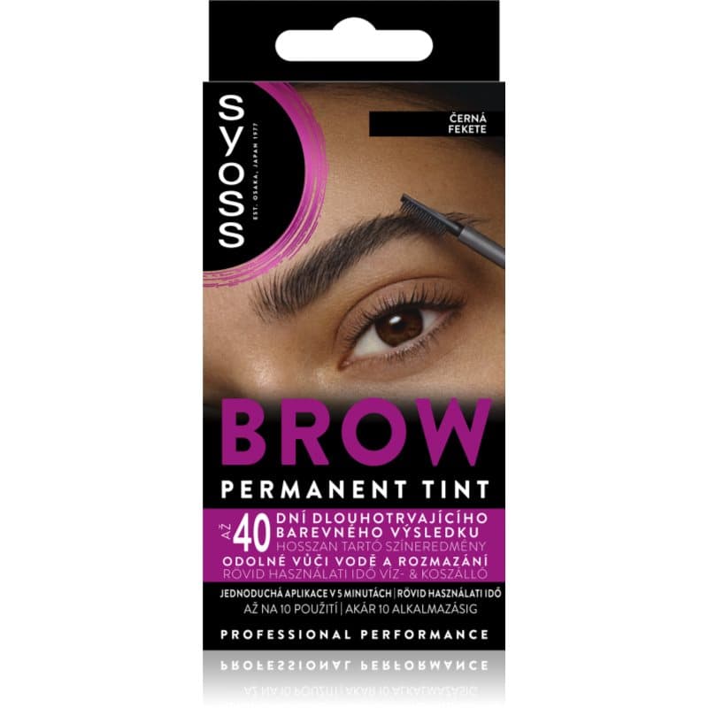Syoss Brow Tint Wenkbrauwverf Tint Black 10 ml
