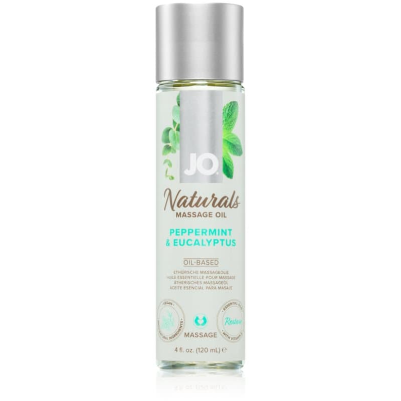 System JO NATURALS PEPPERMINT & EUCALYPTUS Massage Olie 120 ml