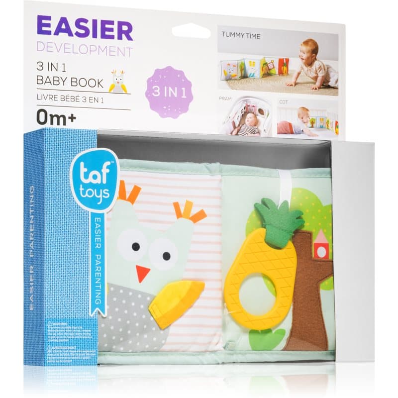Taf Toys Book educatief boekje met contrasterende kleuren voor Kinderen vanaf Geboorte 1 st