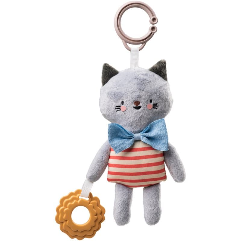 Taf Toys Activity Toy Clara The Cat hangspeeltje met contrasterende kleuren met bijtring 0 m+ 1 st