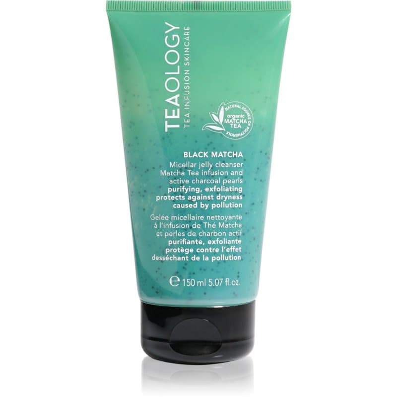 Teaology Cleansing Black Matcha Micellar Jelly Cleanser Reinigende Micellair Emulsie met Peeling Effect 150 ml