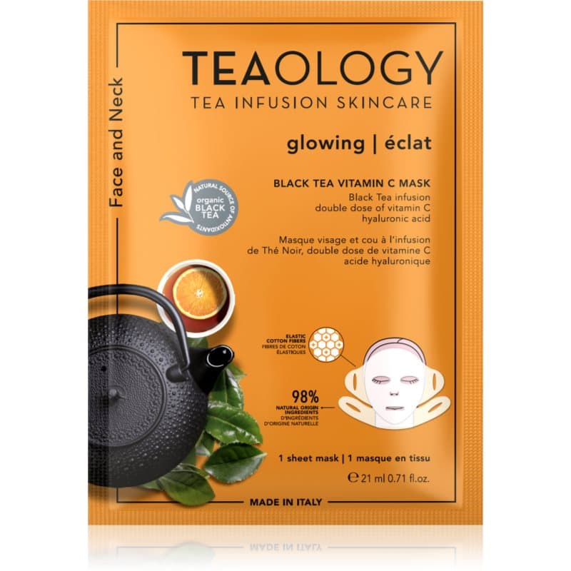 Teaology Face Mask Vitamin C Cellaag Masker met Vitamine C 21 ml