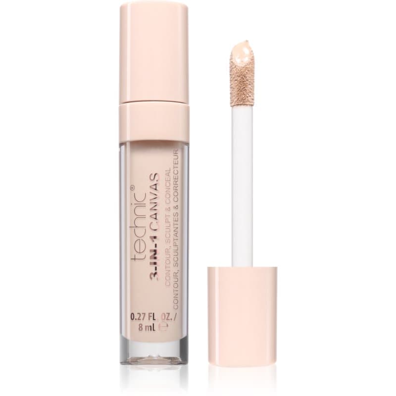 Technic Cosmetics 3-In-1 Canvas Langaanhoudende Consealer Tint Porcelain 8 ml